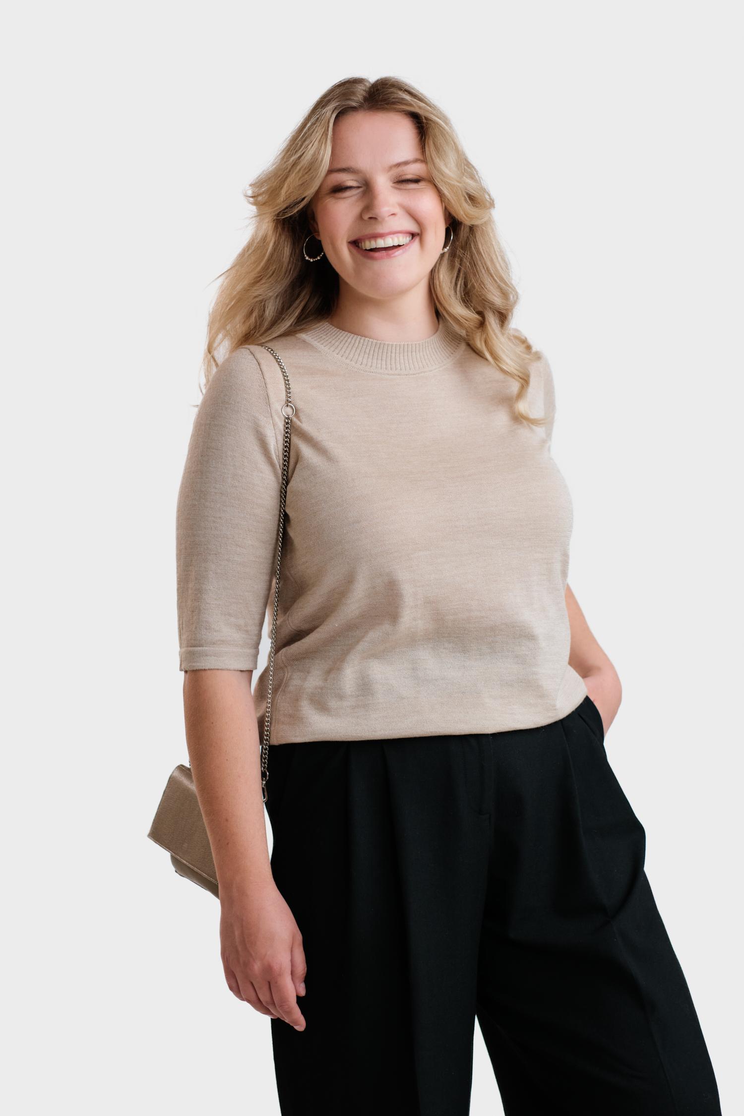 Pearl t-paita, beige