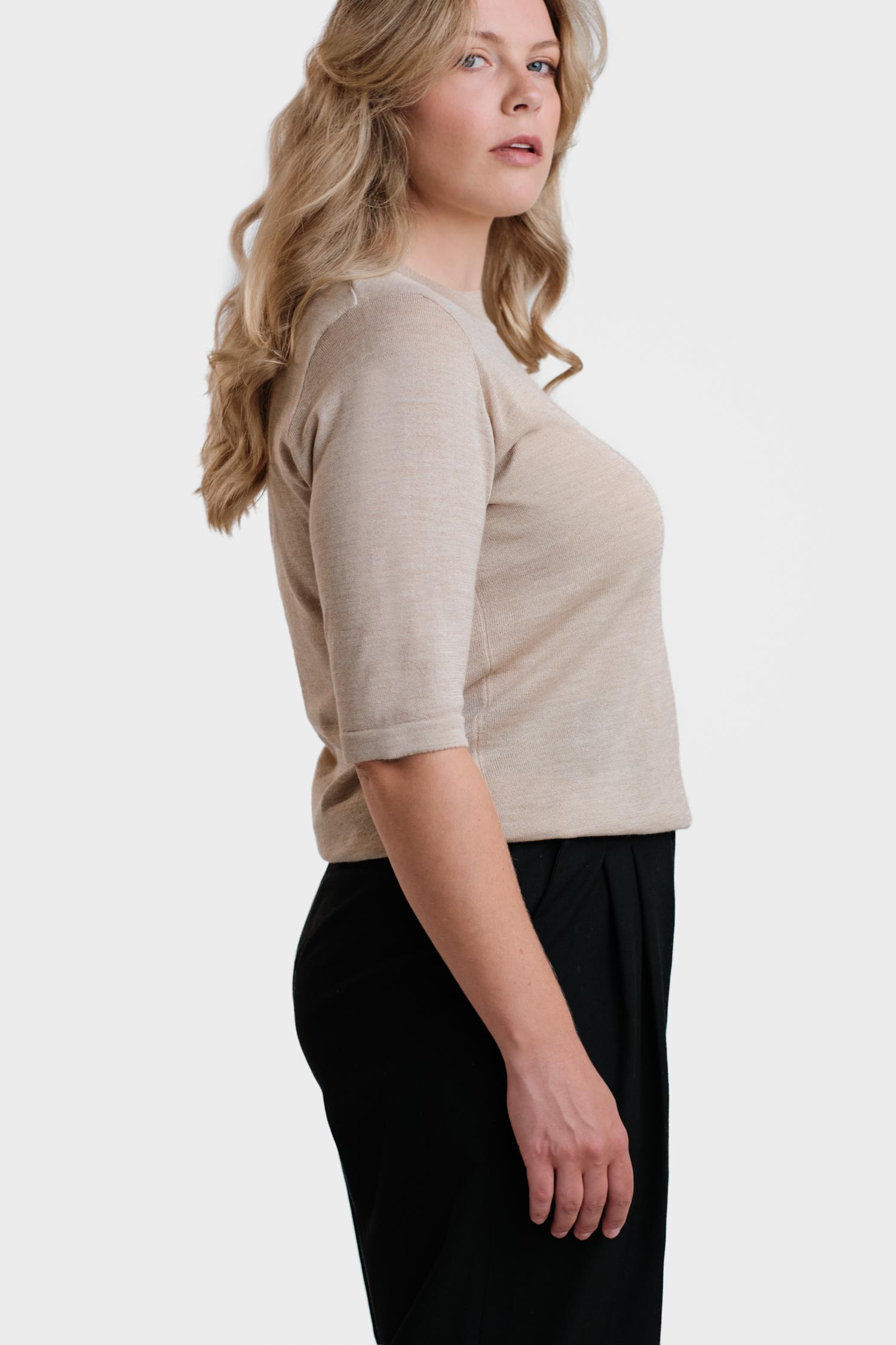 Pearl t-paita, beige
