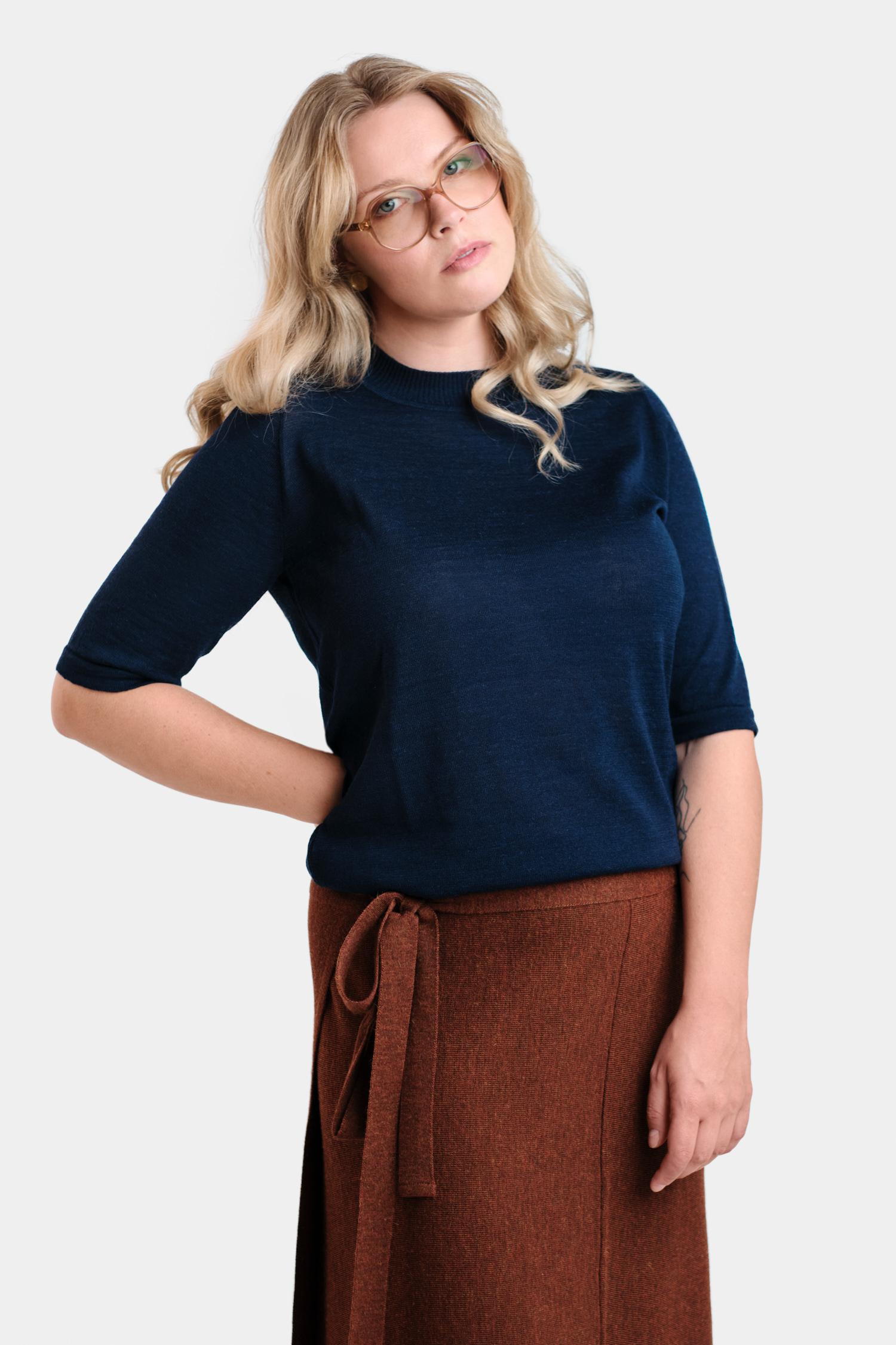 Pearl-neulepusero, Yönsininen, XS, 2 LK, #7489