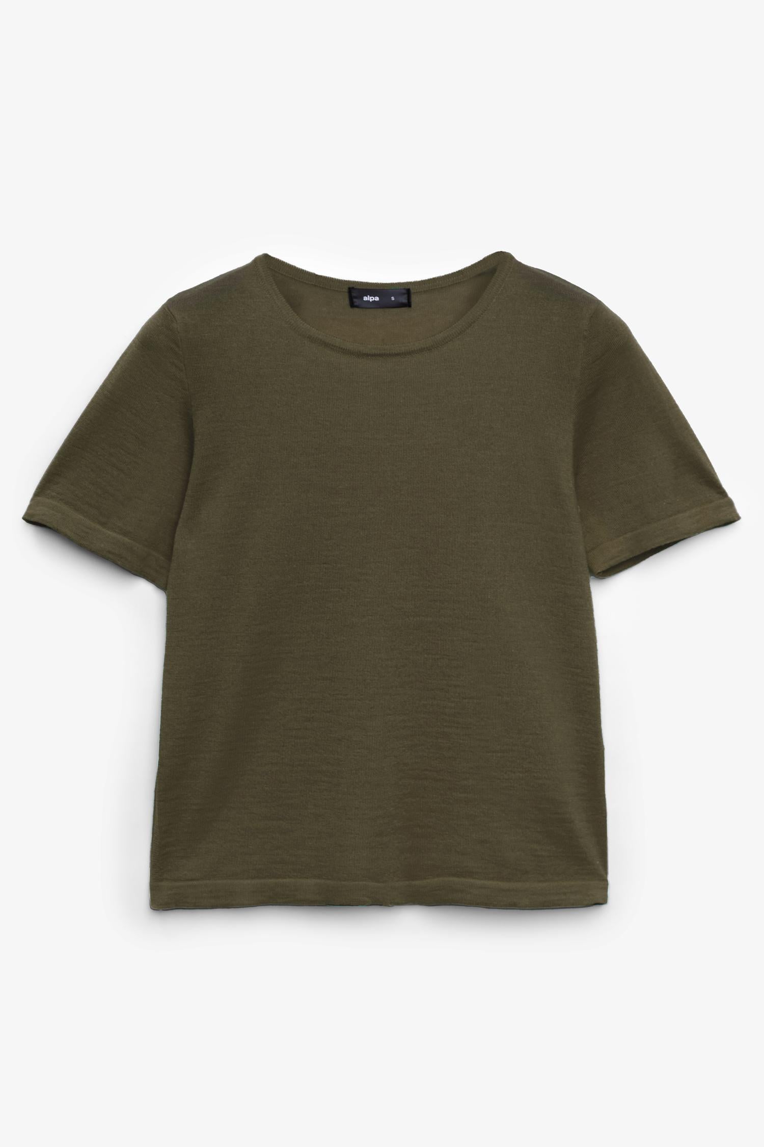 Simple t-paita, tumma oliivi