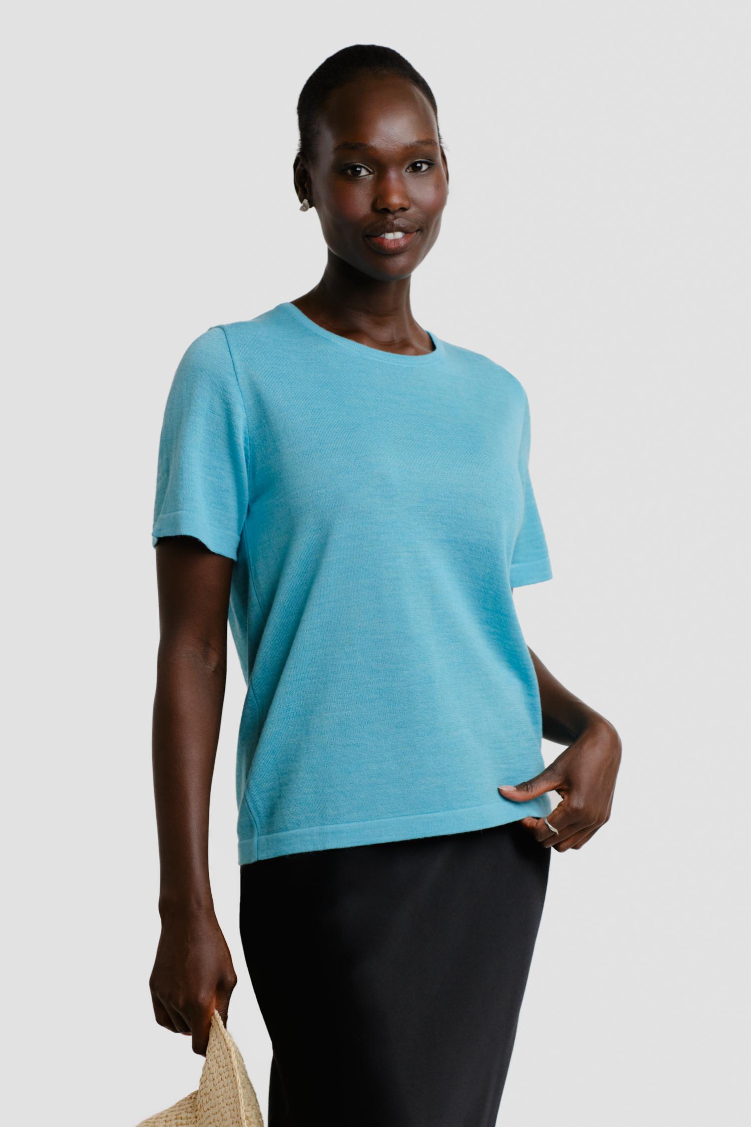 Simple-t-paita, Turkoosi, XS, 1 LK, #7375