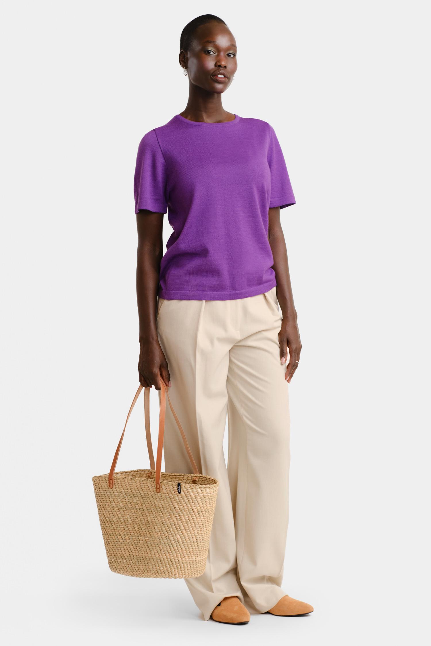 Simple t-paita, violetti