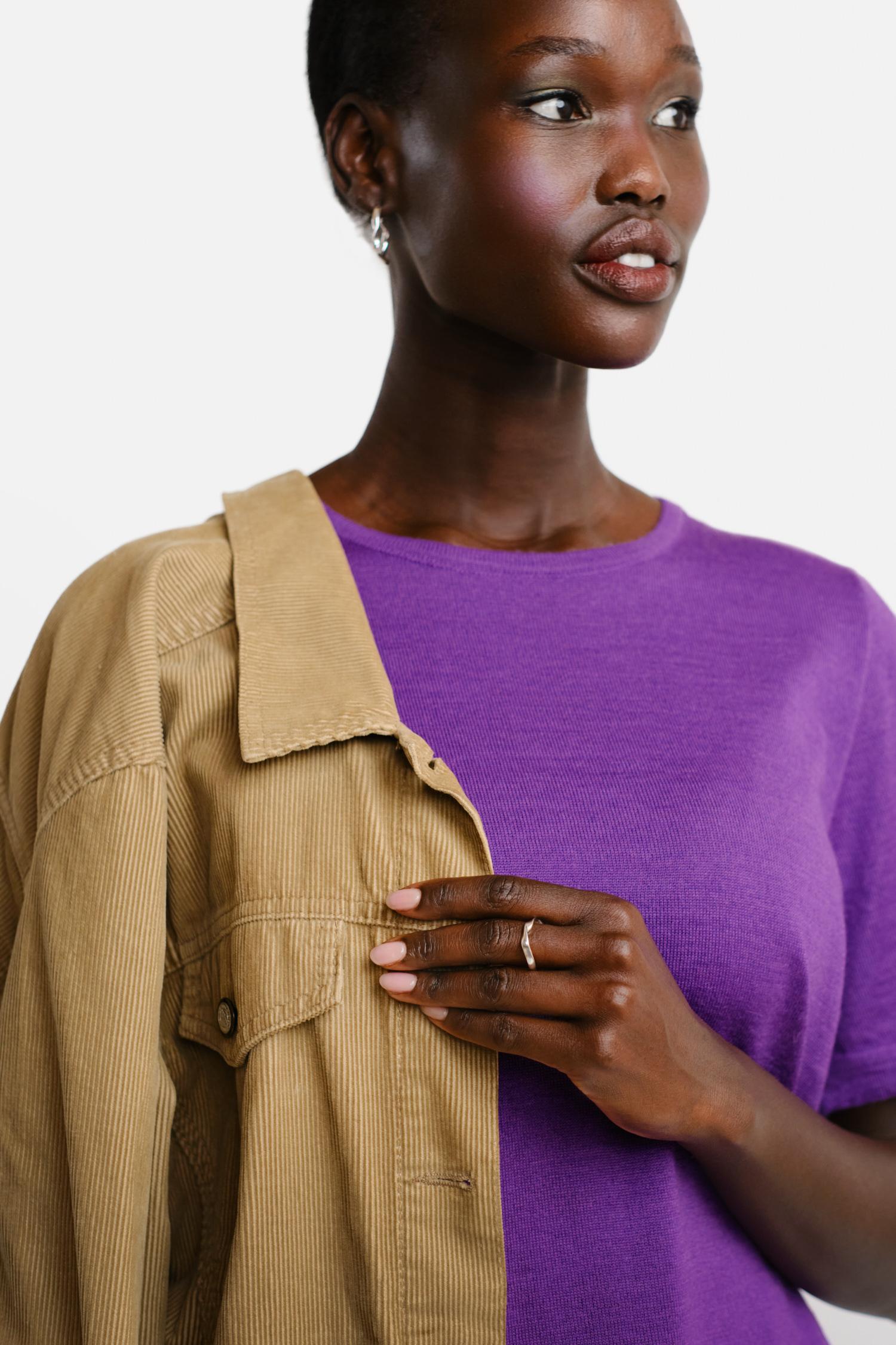 Simple t-paita, violetti