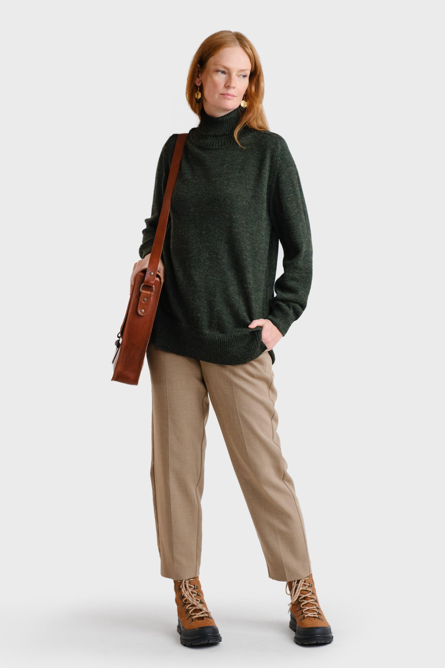 Mellow-pooloneule, Metsänvihreä, XL/XXL, 1 LK, #7512