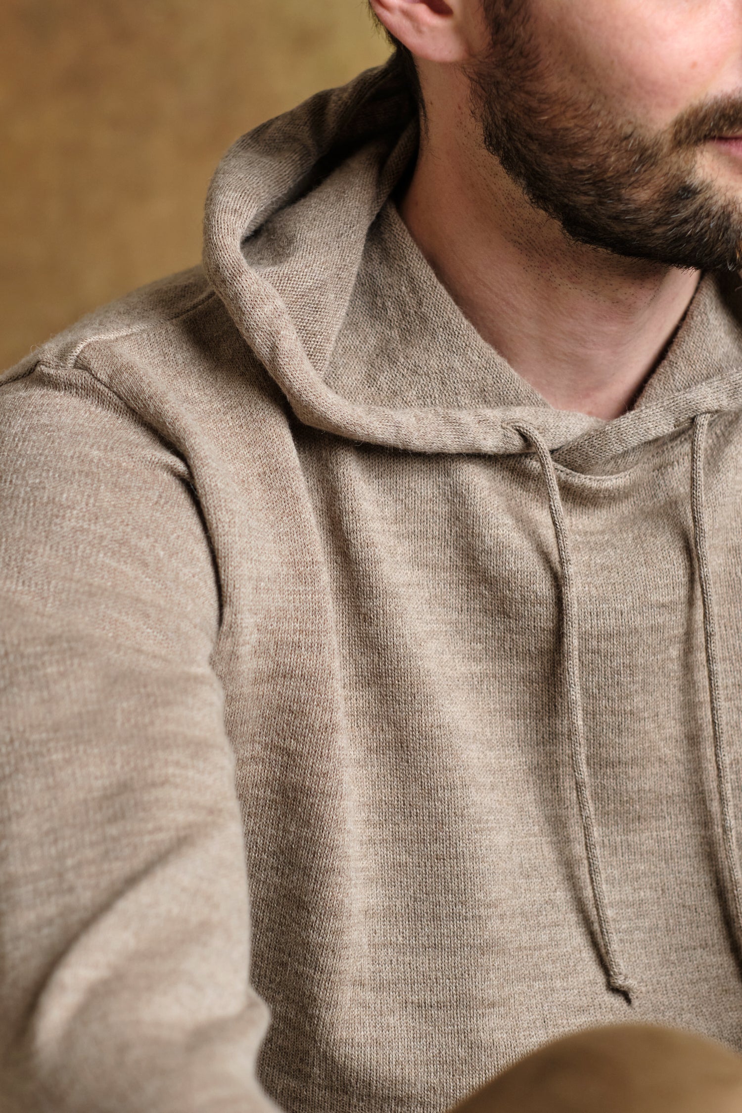Hoodie-alpakkahuppari, greige