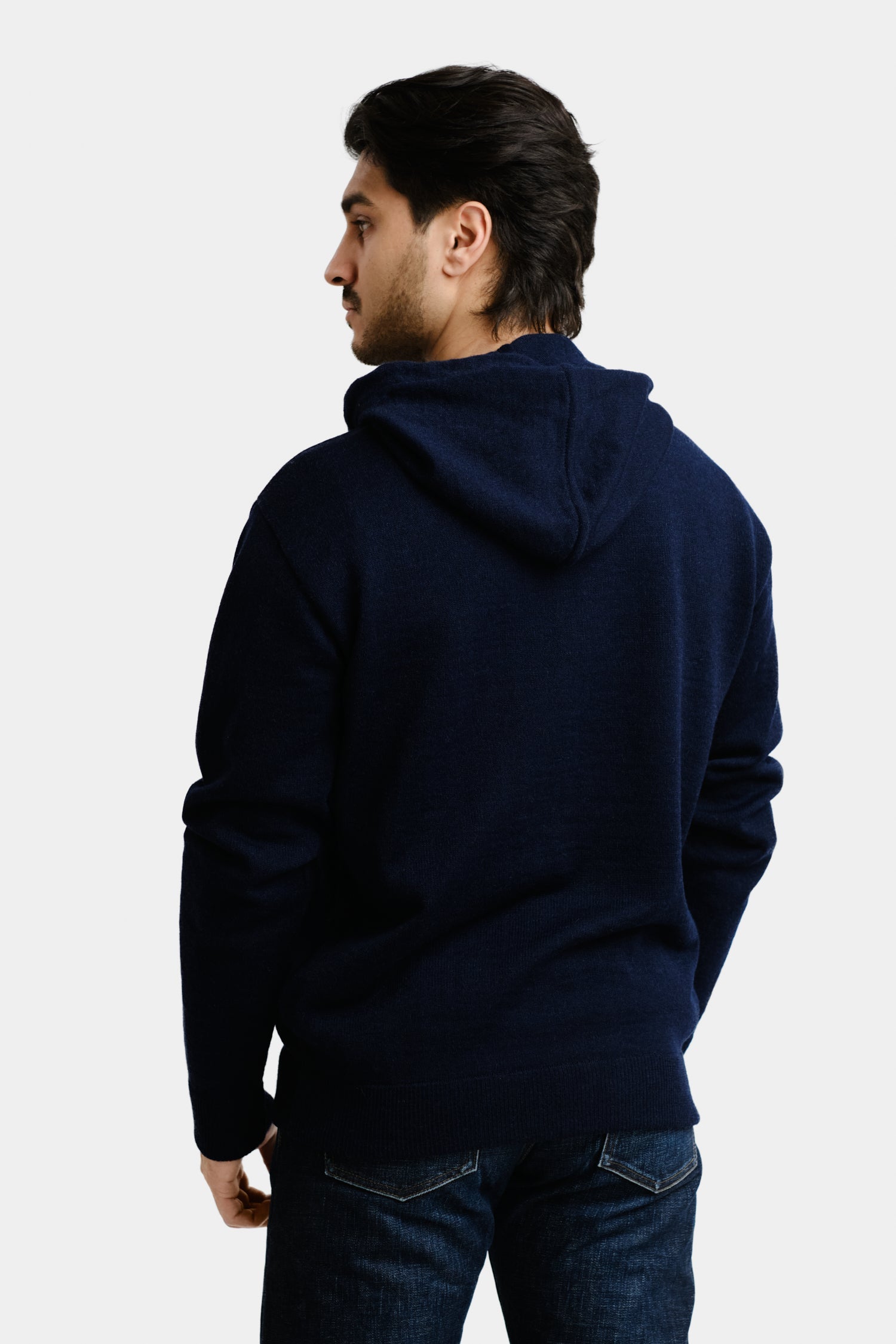 HoodieZip-neulehuppari, Navy, S, 2 LK, #7534