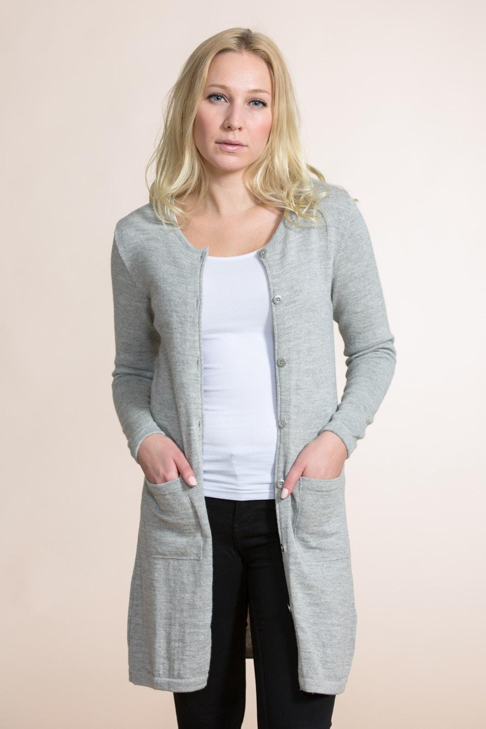 Luminous-neuletakki, Vaaleanharmaa, S, 1 LK, #6299