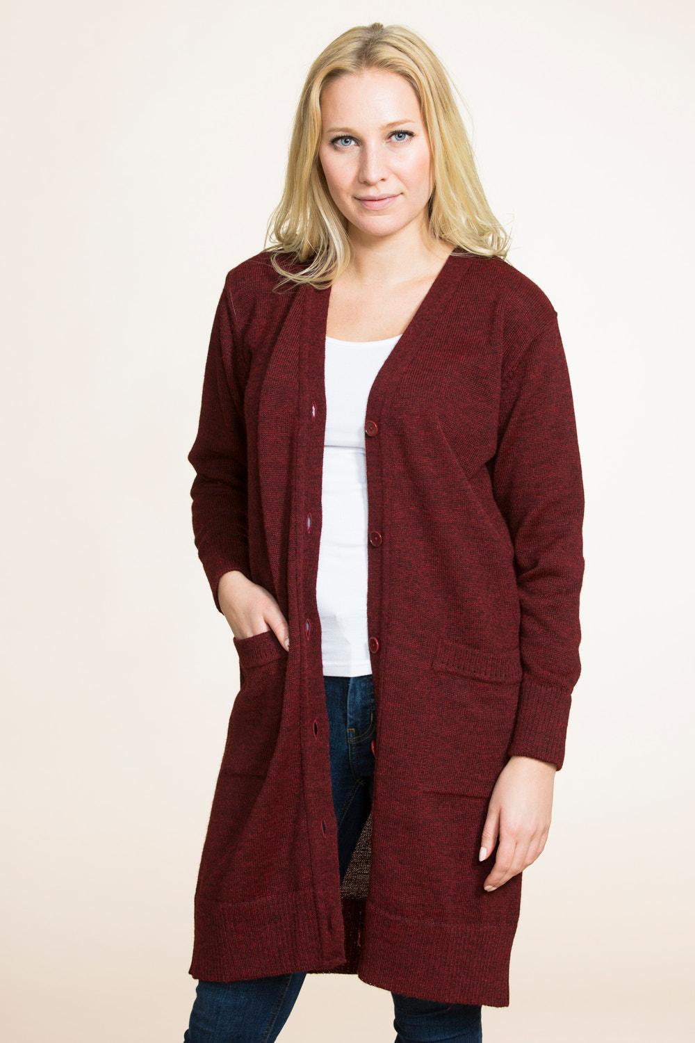 Cuddle-neuletakki, Burgundi, S, 1 LK, #7163