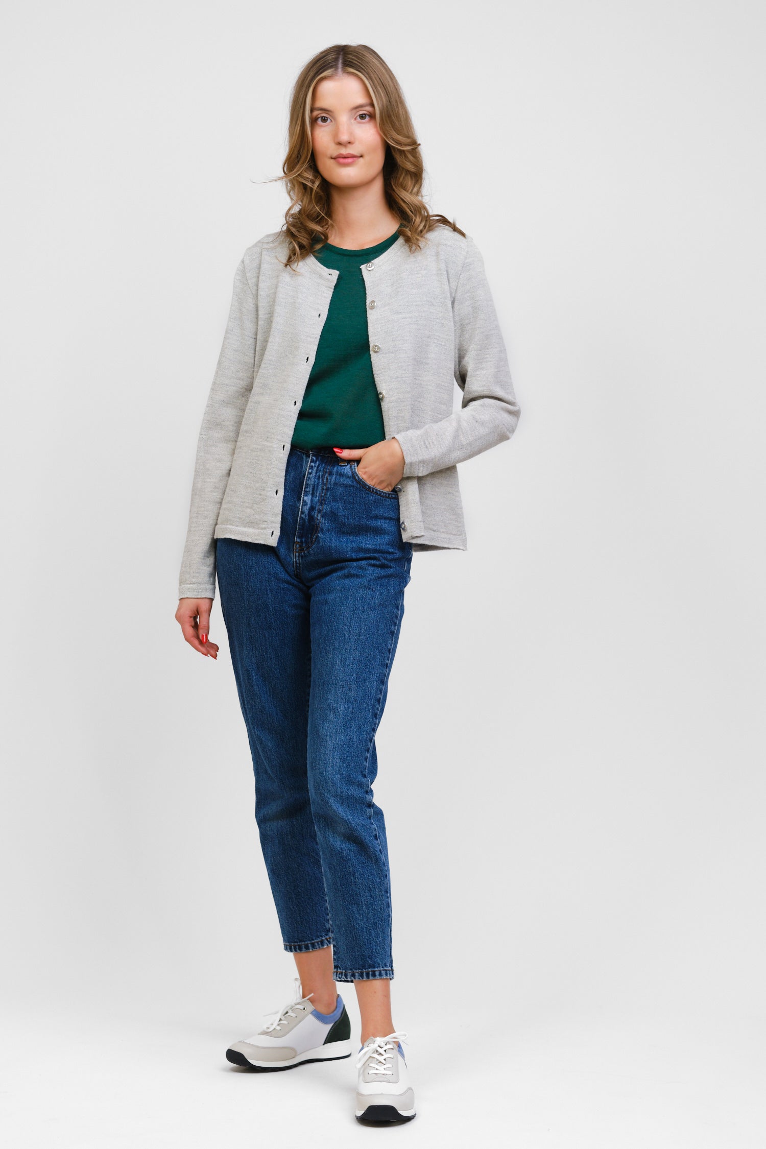 Serene-neuletakki, Vaaleanharmaa, XS, 1 LK, #7268