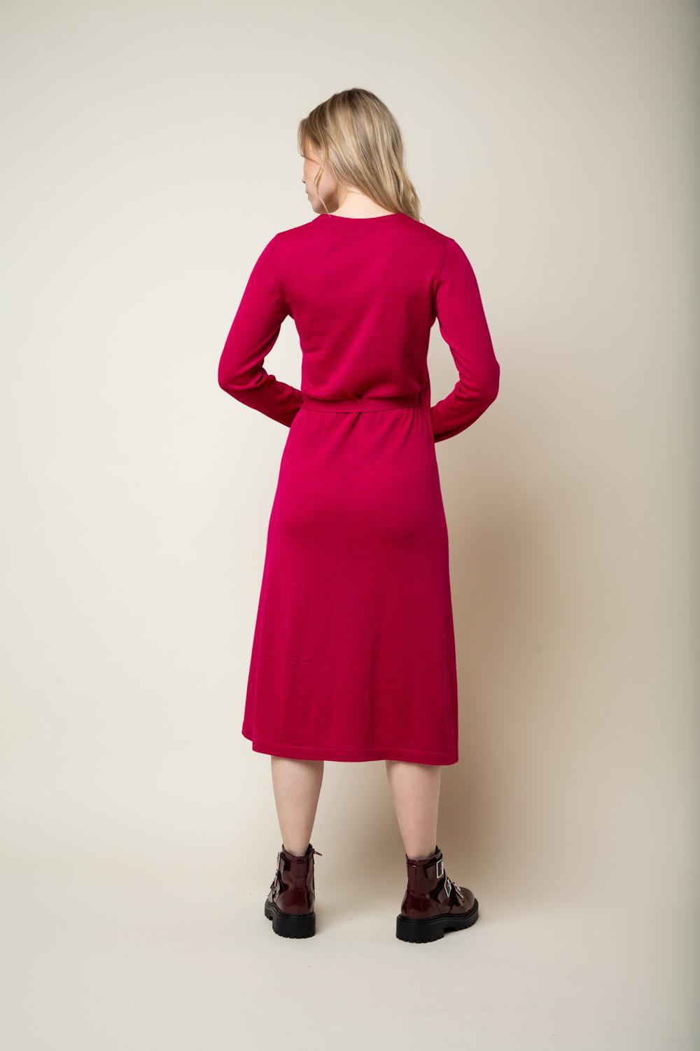 Lily-kietaisumekko, Fuksia, L, 2 LK, #7520