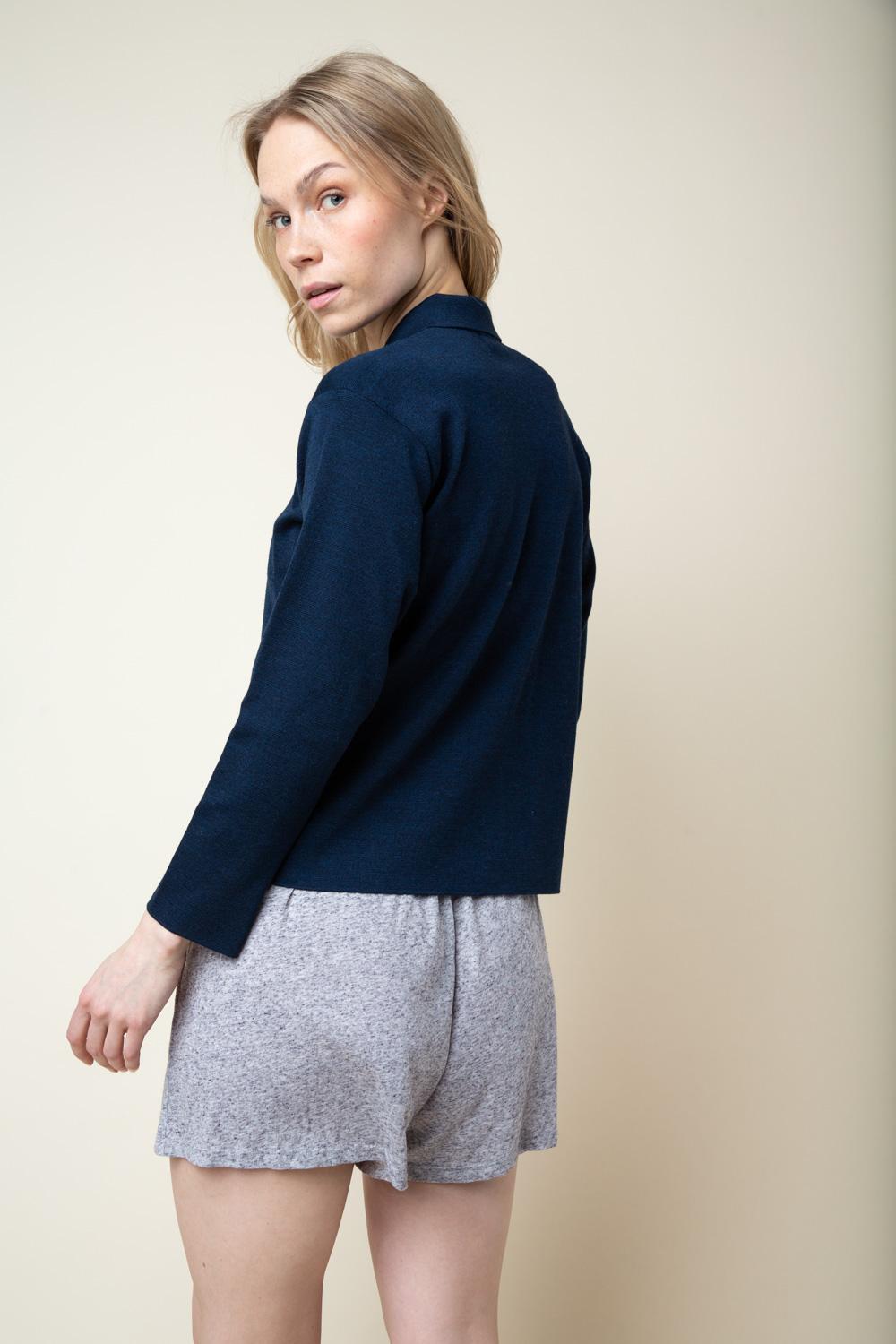 Block-neulepaita, Navy, M/L, 1 LK, #7631