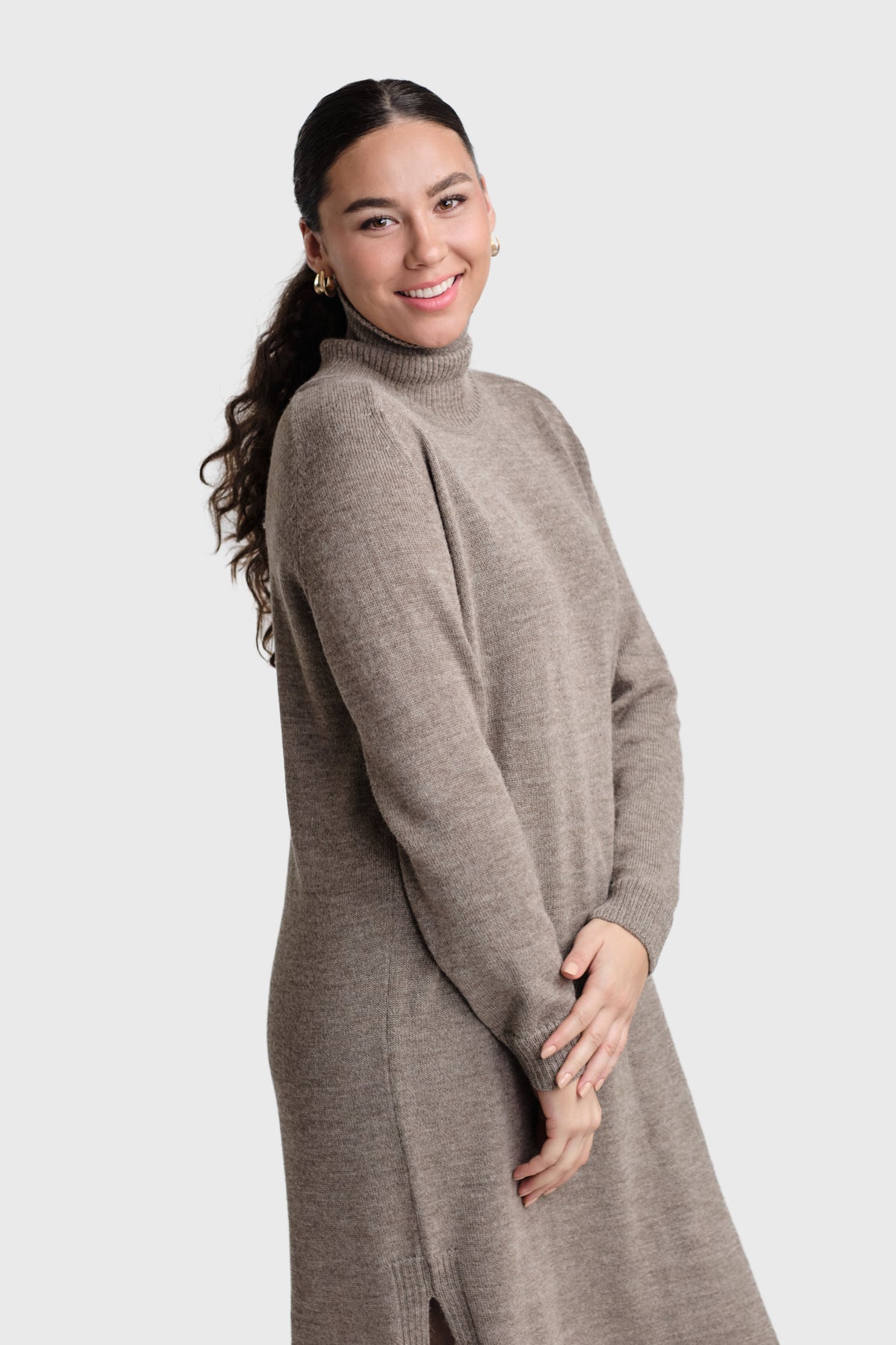 Cozy-maksimekko, Tumma greige, XS/S, 1 LK, #7679
