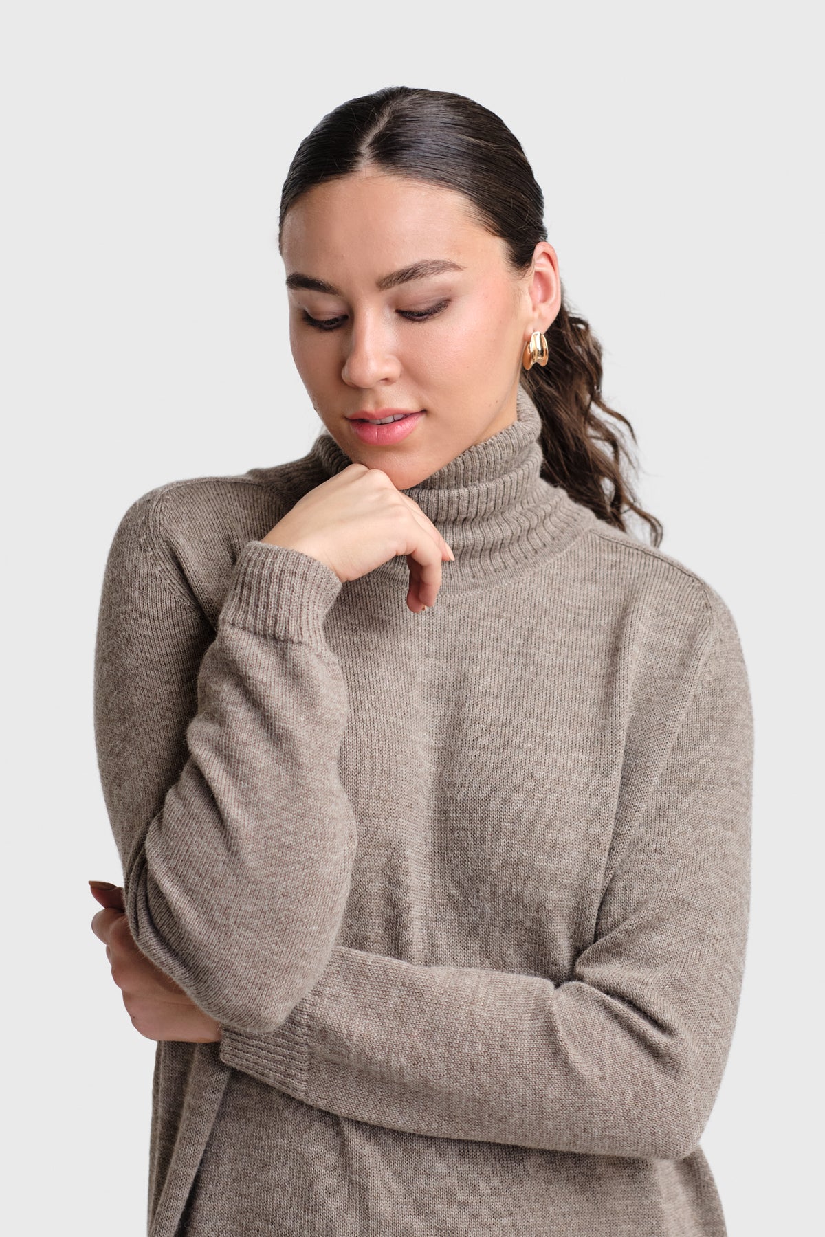 Cozy-maksimekko, Tumma greige, XS/S, 1 LK, #7679