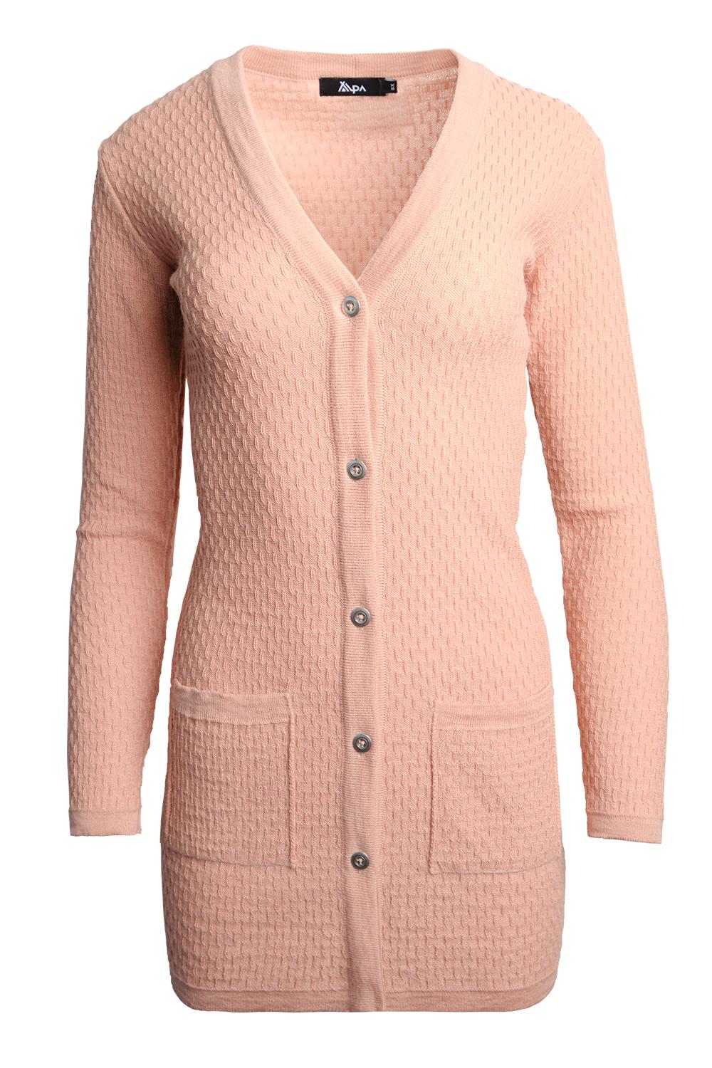 Drizzle-neuletakki, Vanha Roosa, XS, 2 LK, #4857