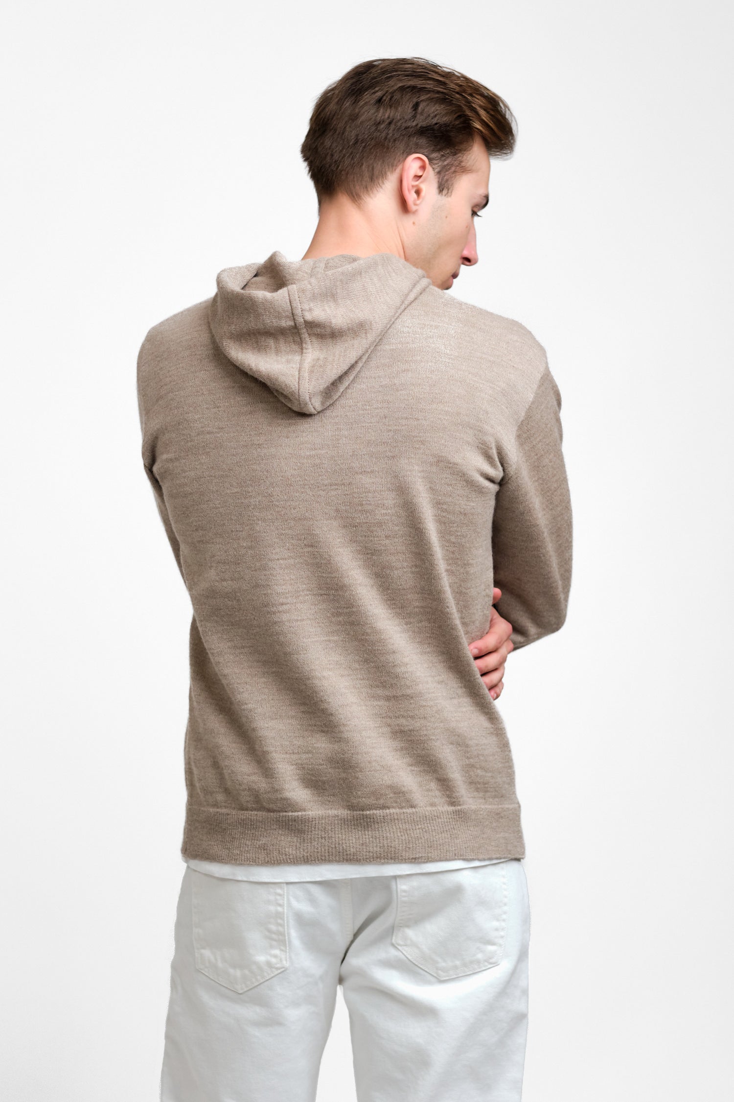Hoodie-alpakkahuppari, greige (vanha malli)