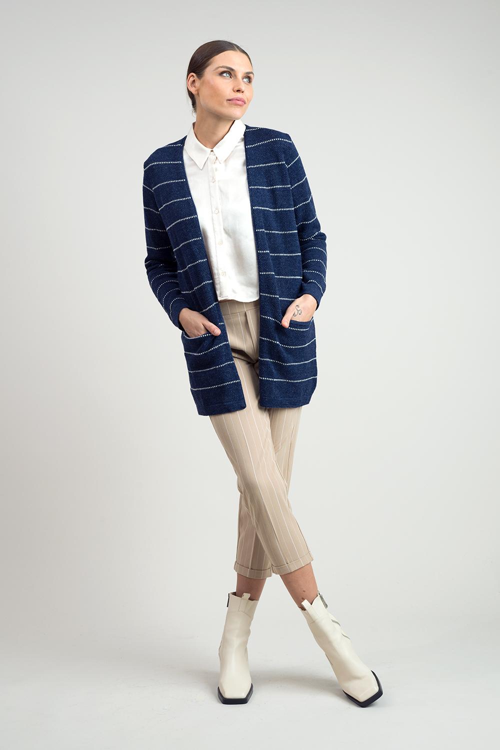 Line-neuletakki, Indigo, XS, 2 LK, #5832