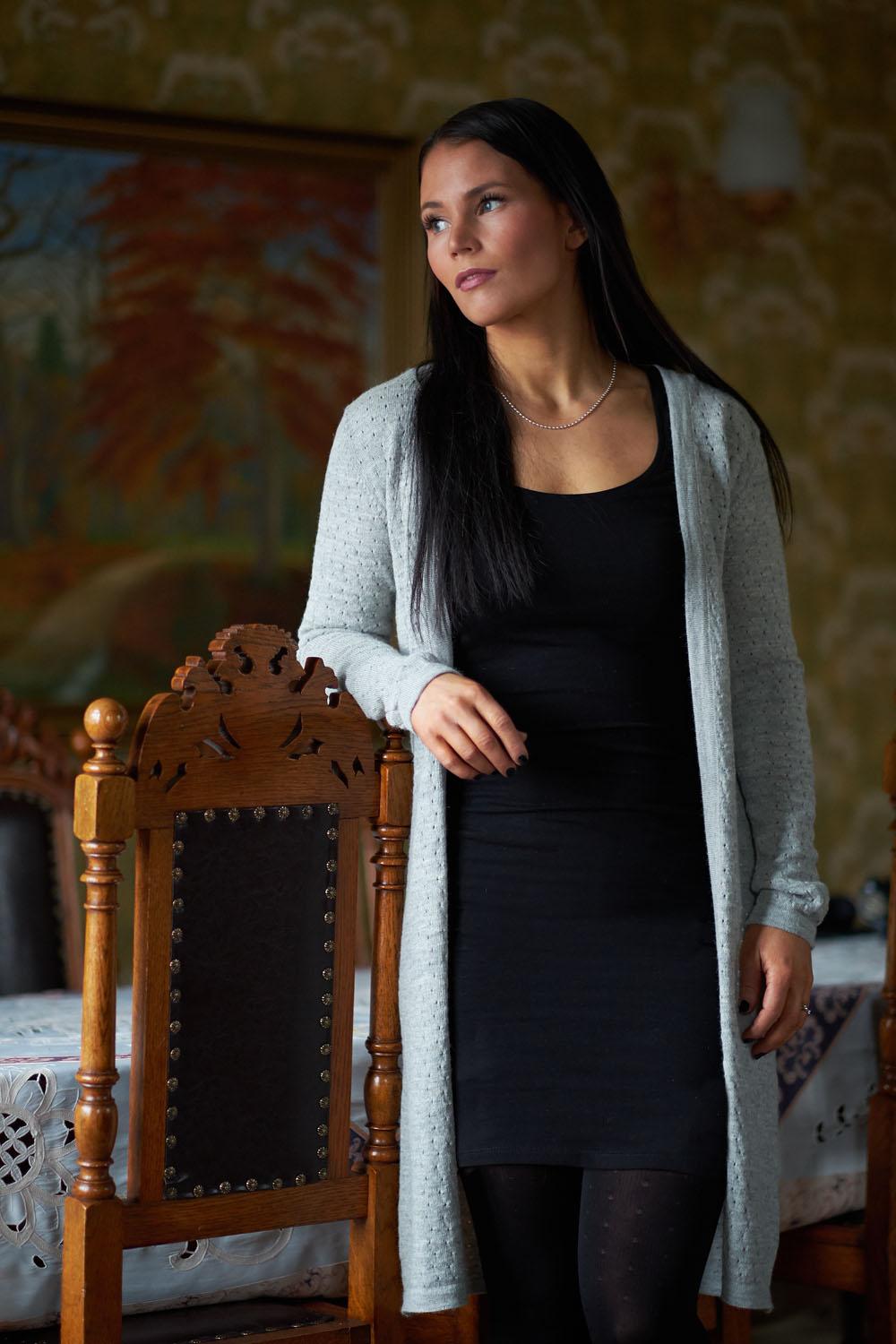 Mild-neuletakki, Vaaleanharmaa, XS, 1 LK, #7519