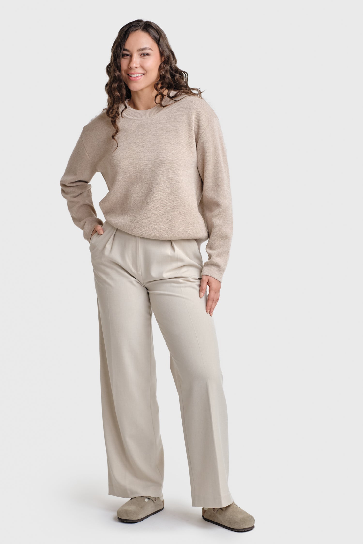 Sees-neule, beige