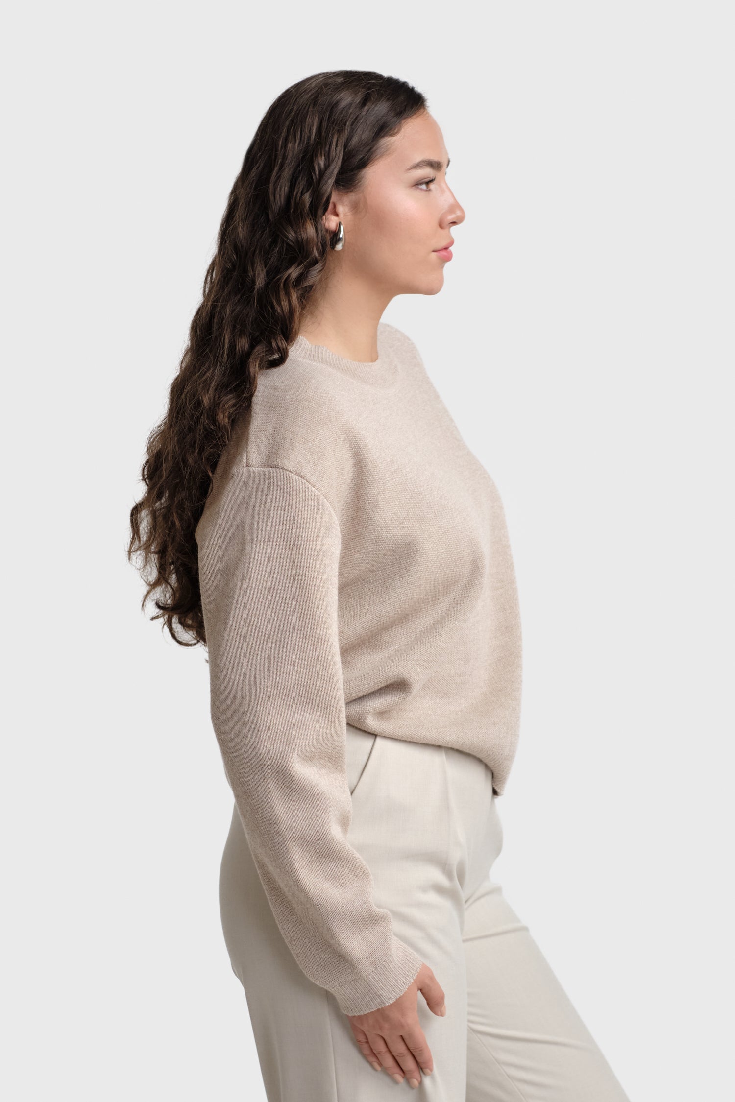 Sees-neule, beige