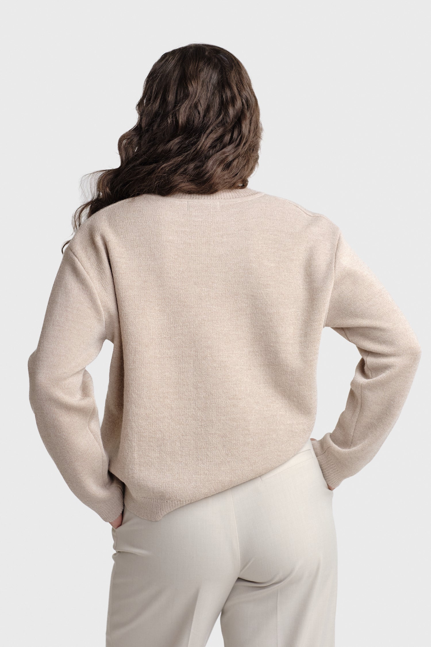 Sees-neule, beige