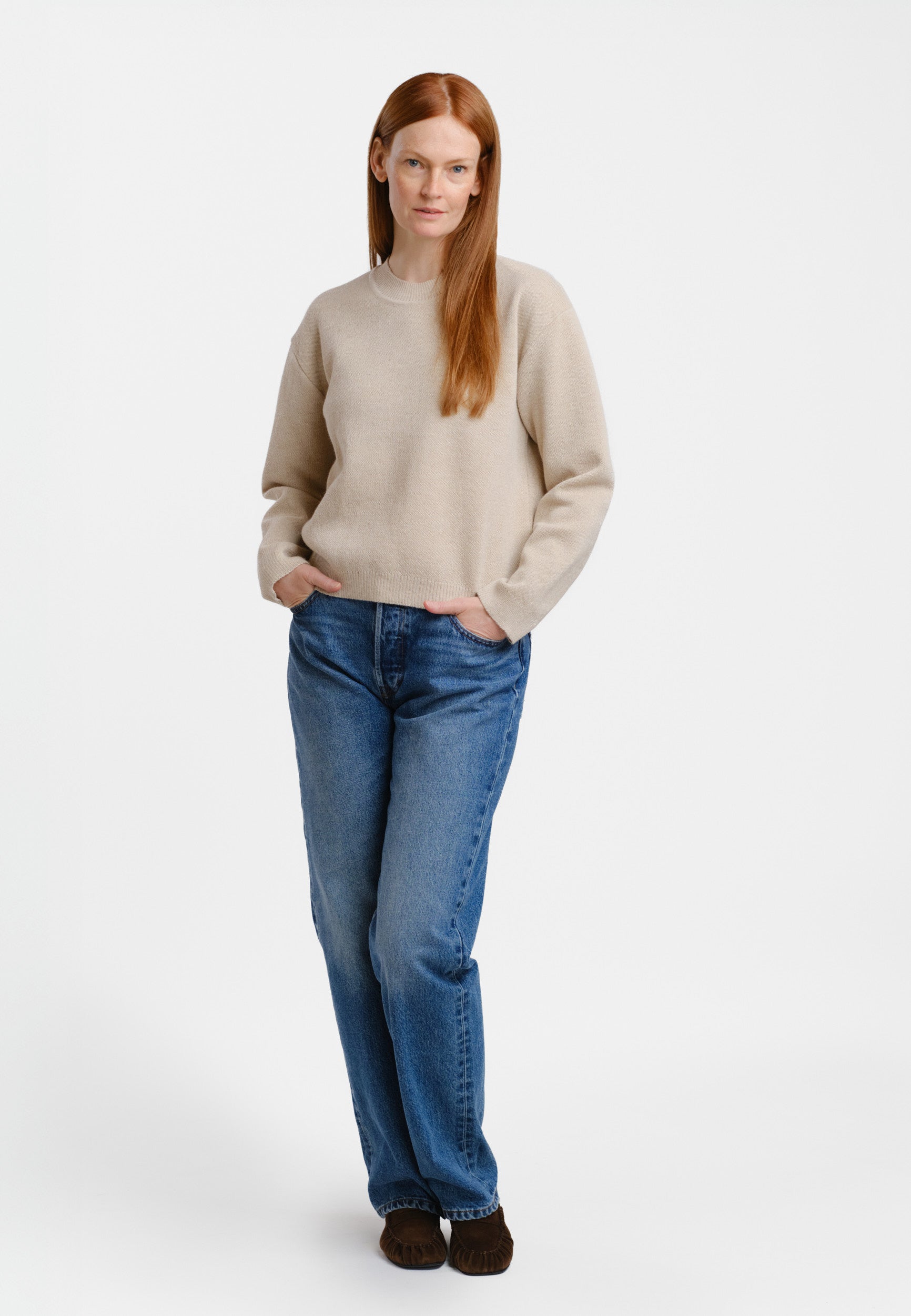 Sees-neule, beige
