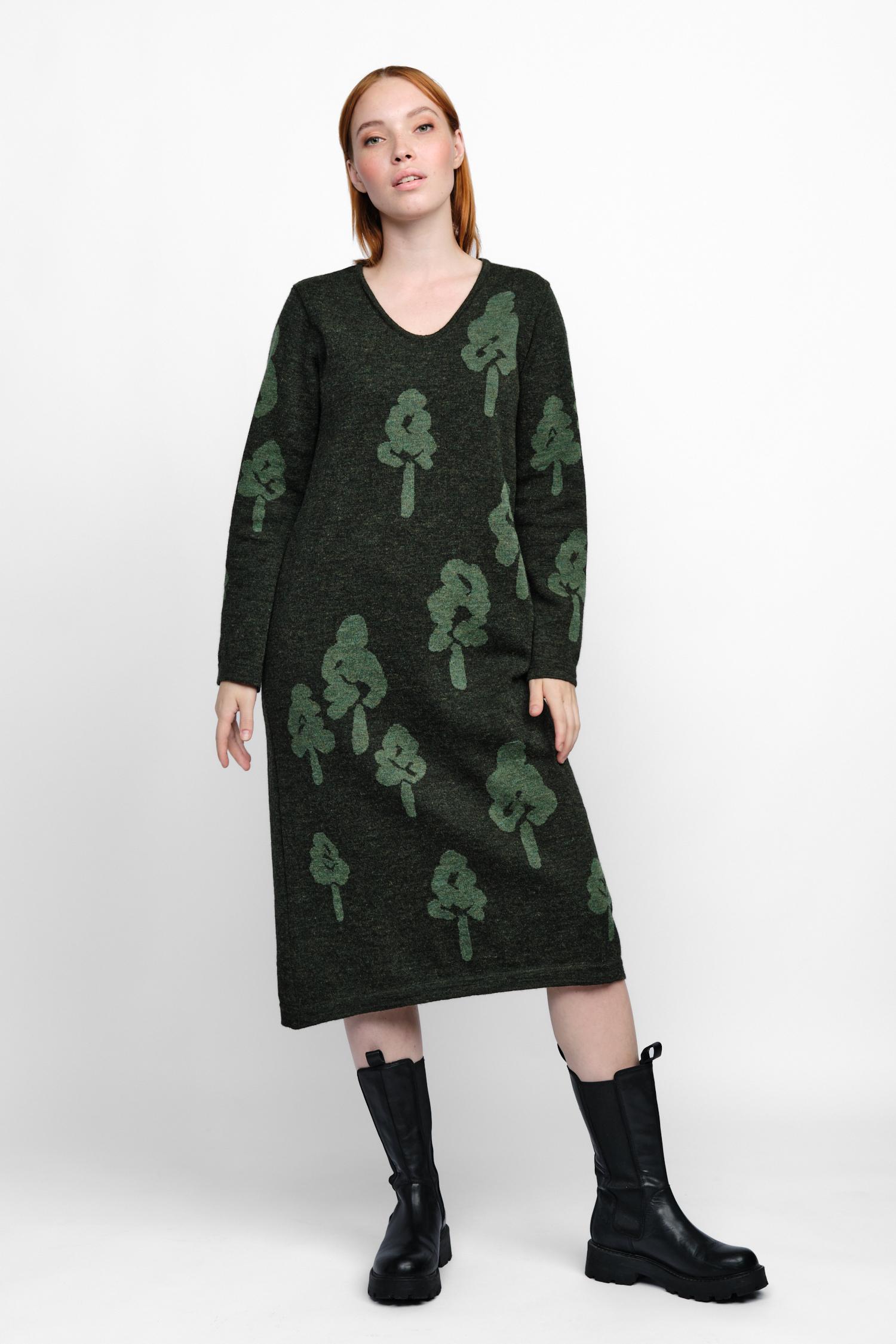 Woodland-neulemekko, Metsänvihreä/vihreä, S, 1 LK, #7074